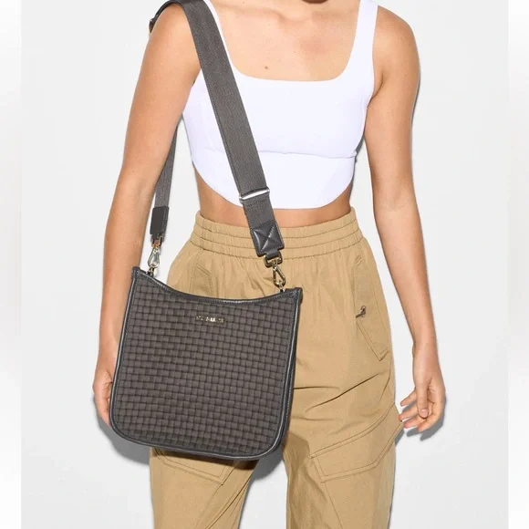 MZ WALLACE NEW MAGNET WOVEN BOX CROSSBODY BAG - Picture 1 of 16